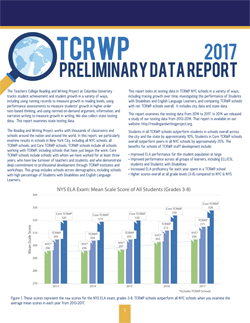 TCRWP Efficacy Data Report: NY 2017